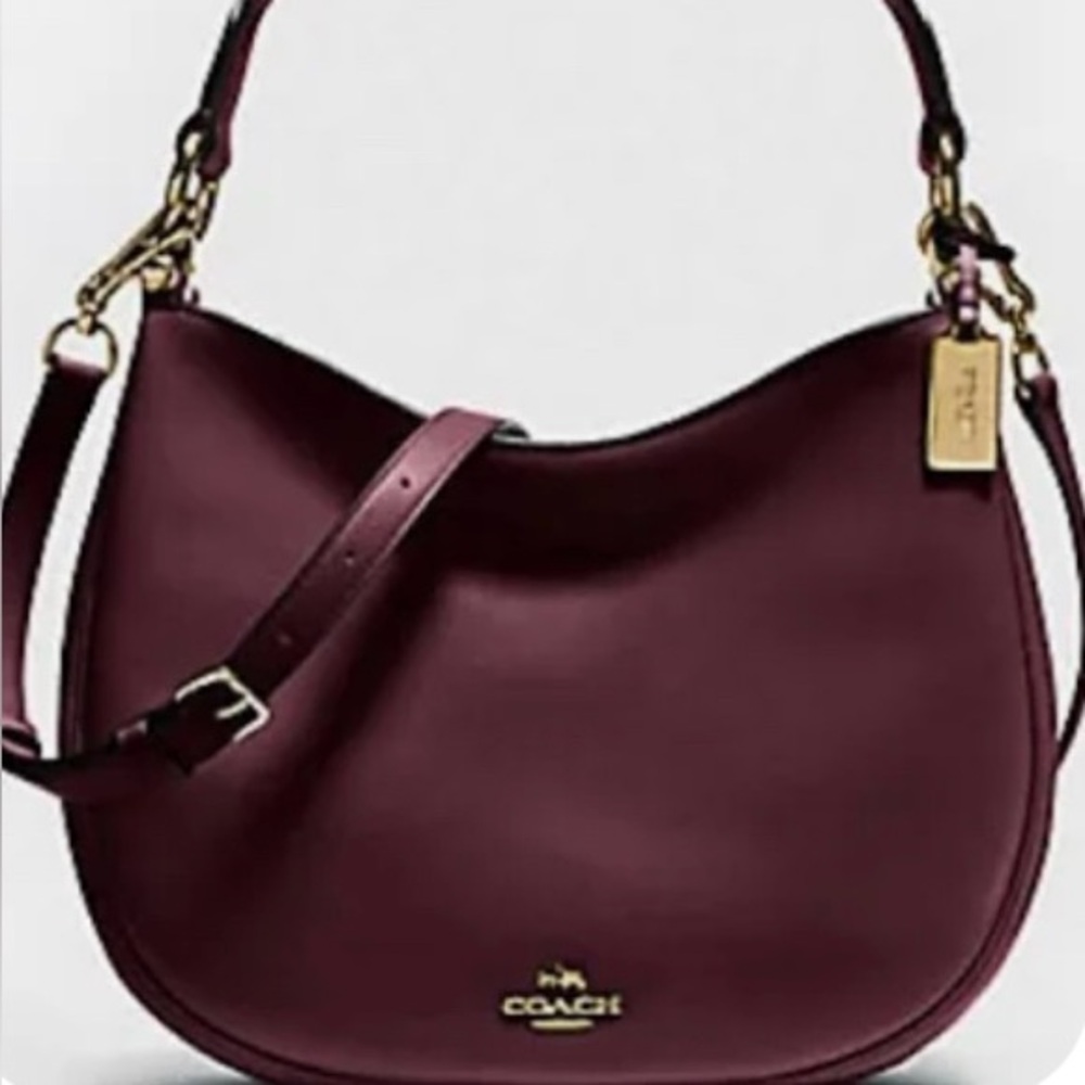 Coach Burgundy Hobo Bag